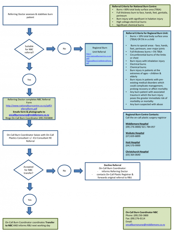 Image of referral flow chart document